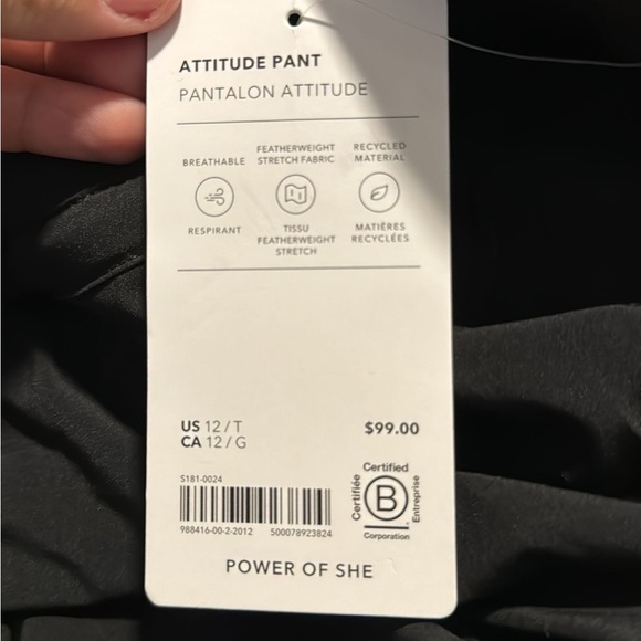 Athleta Attitude Mid Rise Jogger Pant // Black #988416 - Picture 16 of 16